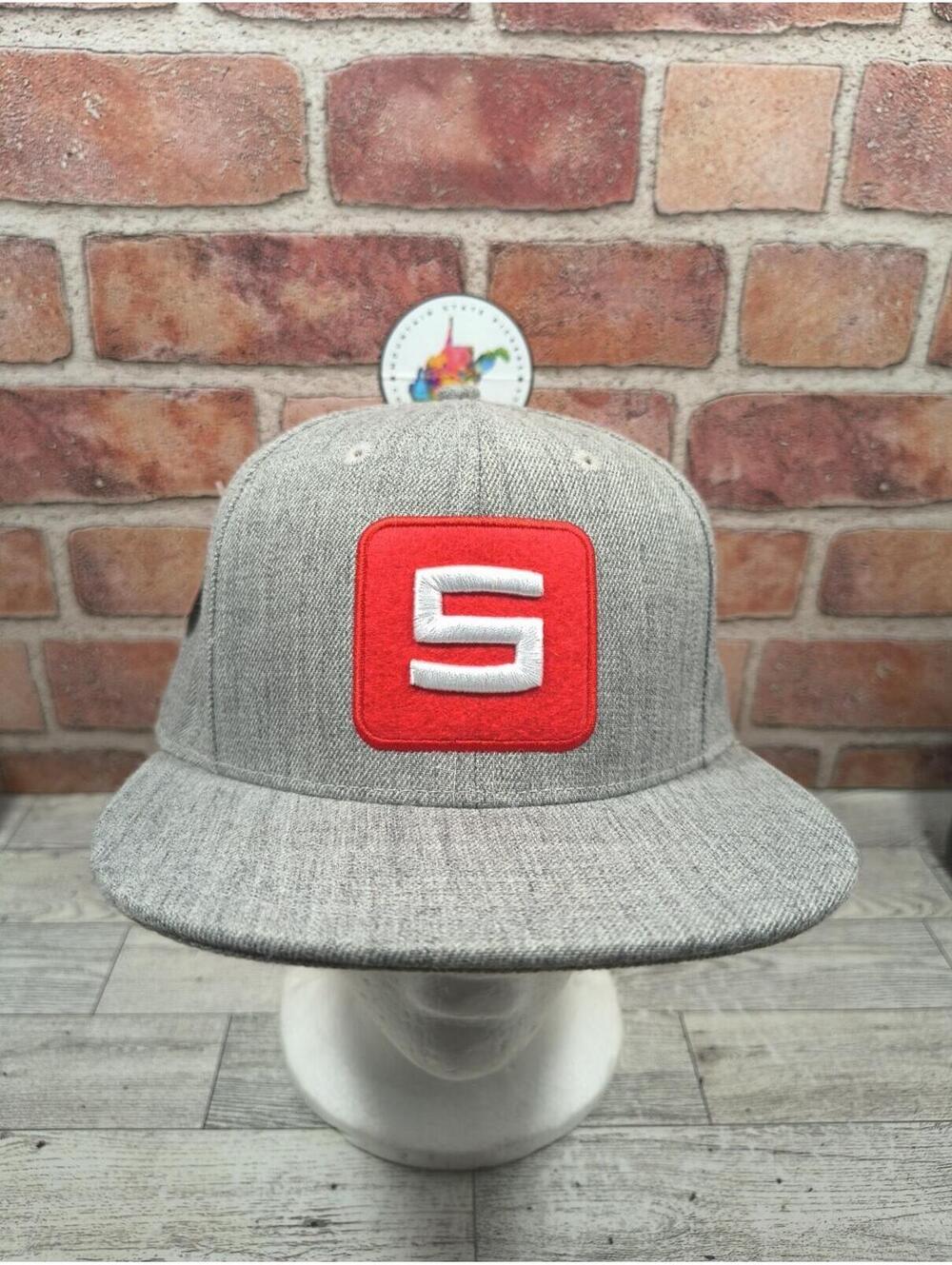 Sheetz Convenience Store SnapBack Uniform Hat Heather Gray & Red Embroidered NWT